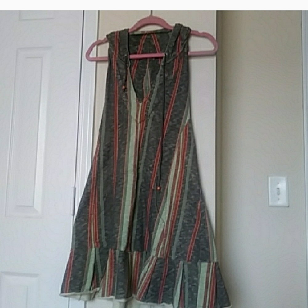 Free People NWOT hoodie dress Large